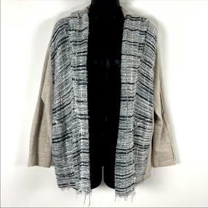 Dolan Anthropologie M Cardigan Sweater Metallic Tweed
